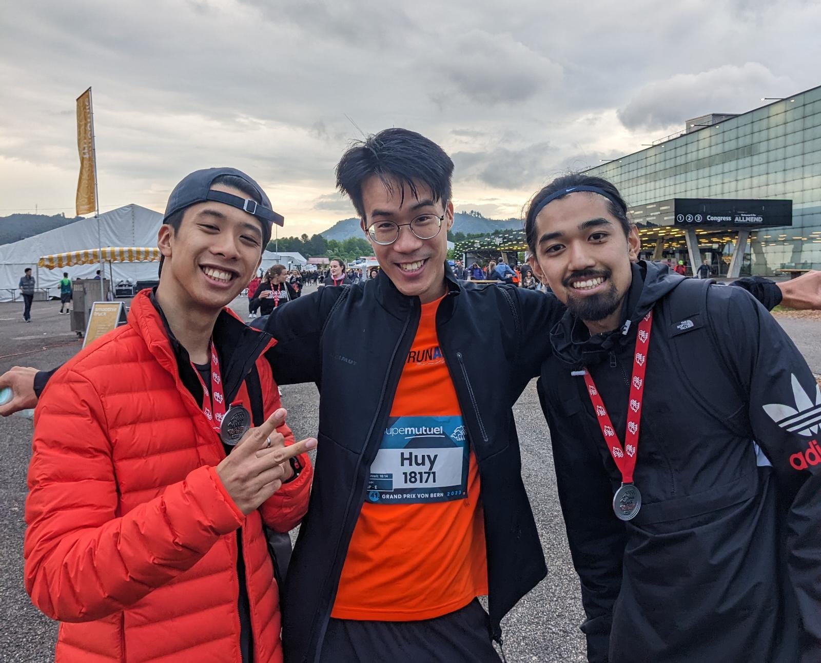 After the Grand Prix de Bern with friends